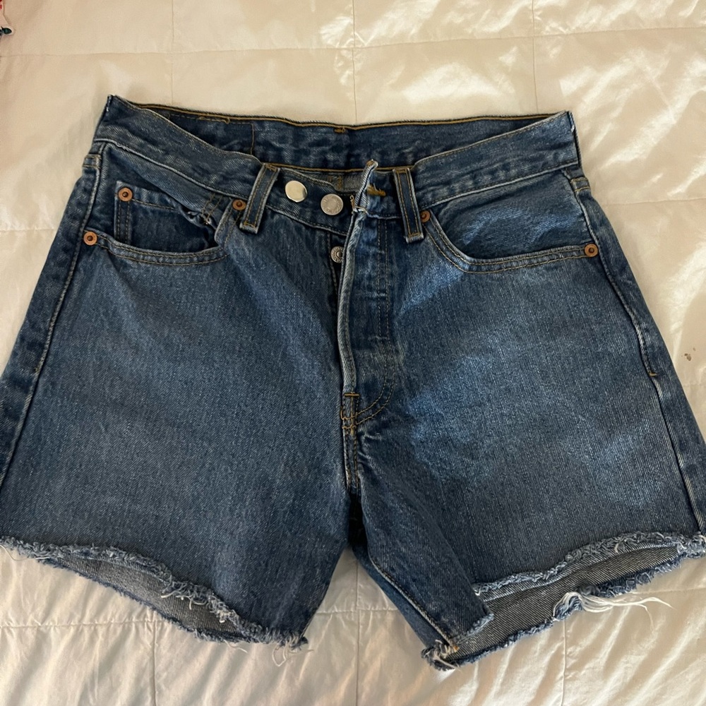 Levi's Classic Blue Jean Shorts for Women